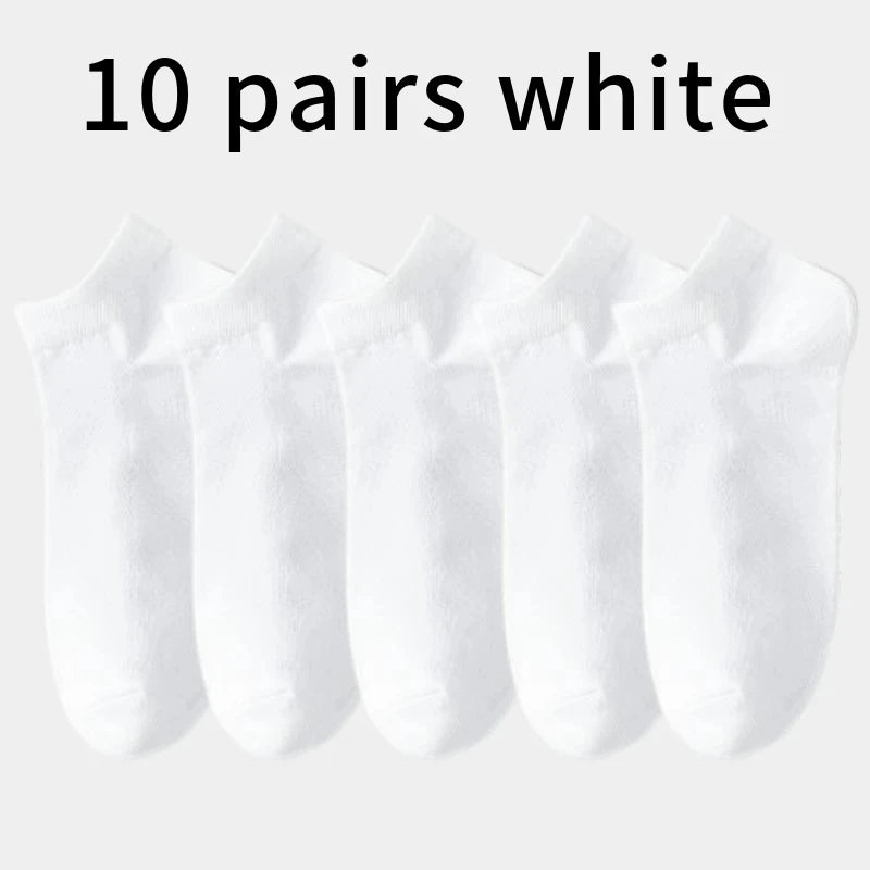 5 pairs of breathable cotton sports socks men's bamboo fiber spring, summer and autumn men's socks sweat deodorant business sock