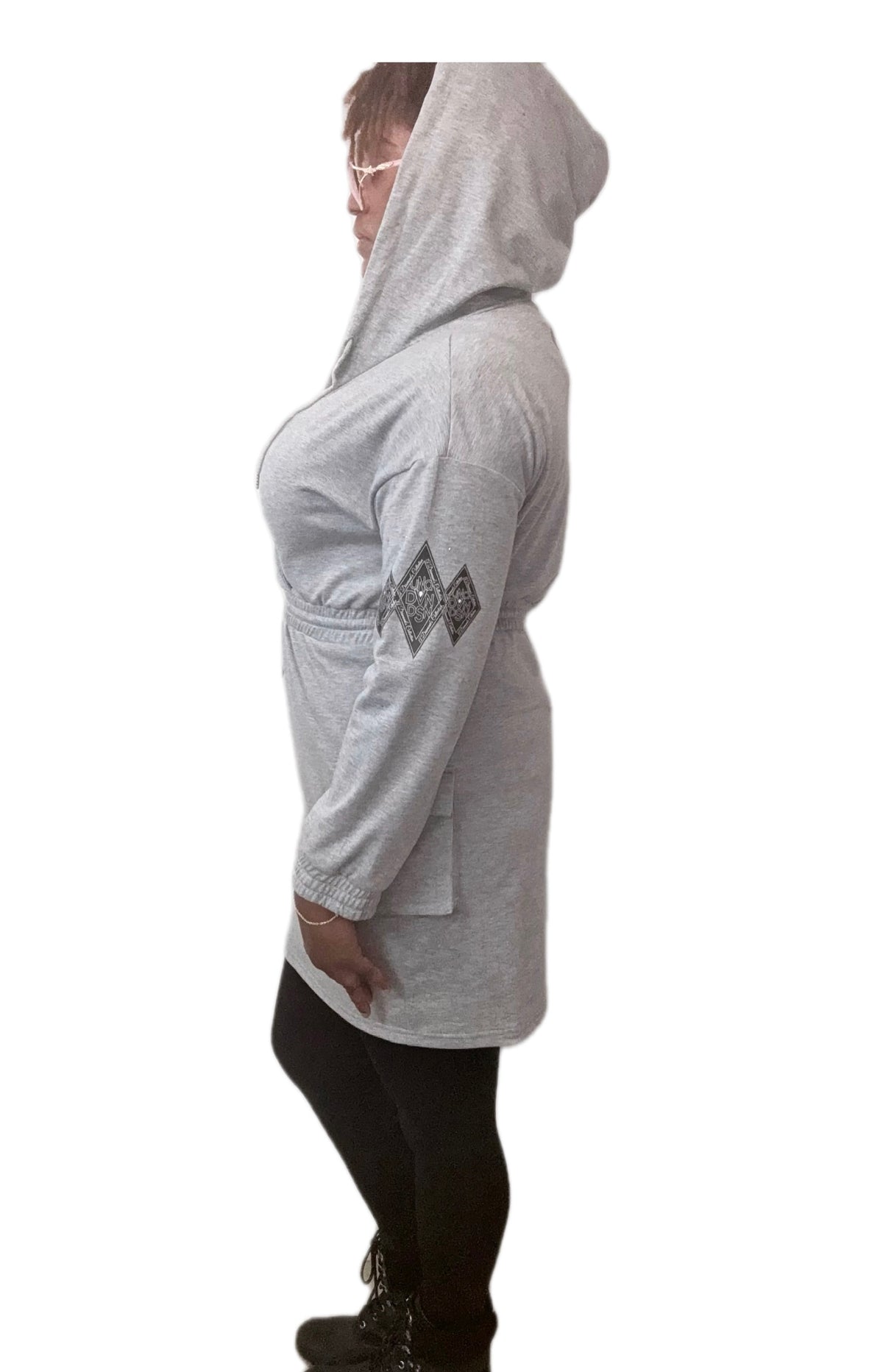 Elongated Sweatshirt Hoodie Pink Collection