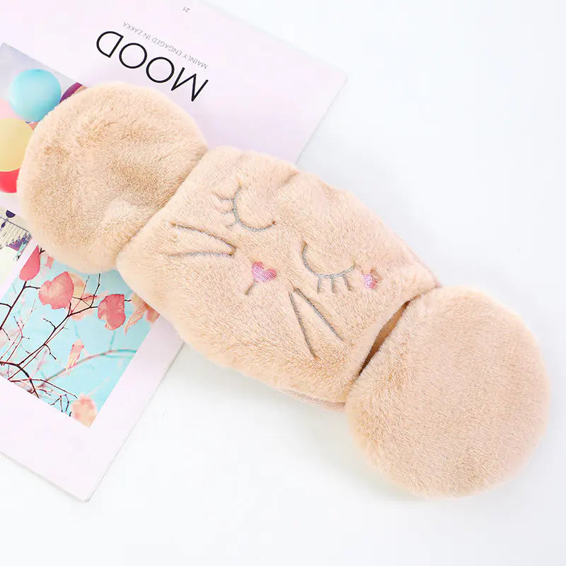 Women's Thick Warm 2-in-1 Ear and Face Mask for Cycling