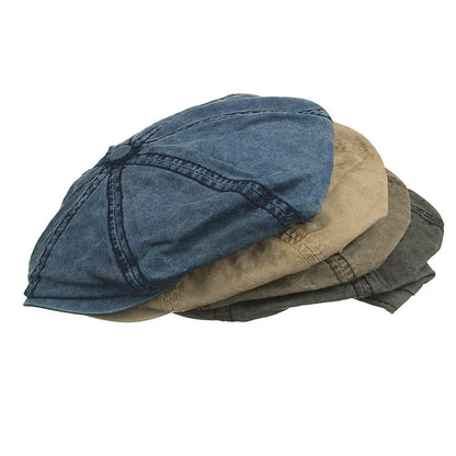 Painter Denim Material Star Anise Berets Unisex Newsboy Hat Men's High Quality  Women's Model Catwalk Golf Outdoor Caps BL04