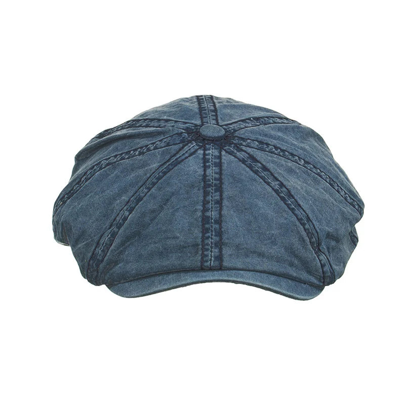 Painter Denim Material Star Anise Berets Unisex Newsboy Hat Men's High Quality  Women's Model Catwalk Golf Outdoor Caps BL04