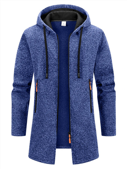 Men's Sweaters Coat Autumn Winter Warm Zipper Medium Long Cardigan Sweaters Man Casual Sweatshirts Sweatercoat Mens Clothes