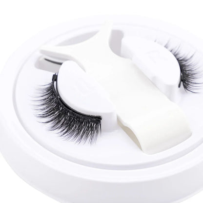Reusable Magnetic Lashes Kit with Magnetic Tweezers Natural Look Faux Mink Lashes Easy Apply Magnetic Eyelashes for Eye Makeup