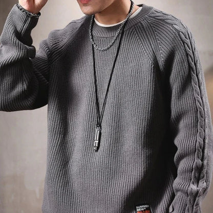 Knitted Sweaters for Men Autumnr and Winter New In Knitwear Loose Fit Pullover Man Clothing Deals 2024 Y2k Harajuku Sweatshirt
