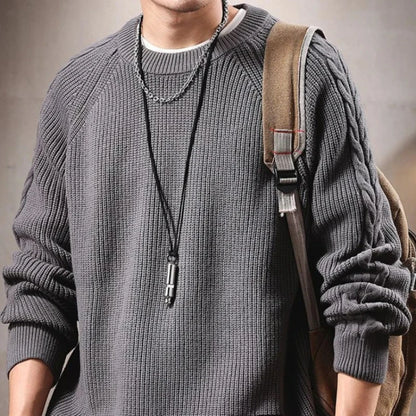 Knitted Sweaters for Men Autumnr and Winter New In Knitwear Loose Fit Pullover Man Clothing Deals 2024 Y2k Harajuku Sweatshirt