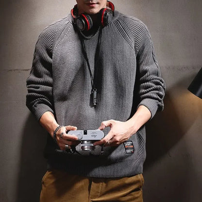 Knitted Sweaters for Men Autumnr and Winter New In Knitwear Loose Fit Pullover Man Clothing Deals 2024 Y2k Harajuku Sweatshirt