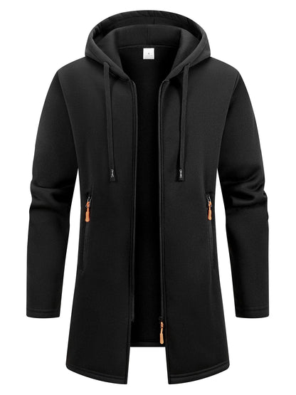 Men's Sweaters Coat Autumn Winter Warm Zipper Medium Long Cardigan Sweaters Man Casual Sweatshirts Sweatercoat Mens Clothes