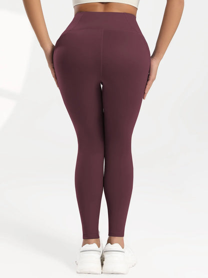 Solid Color Back Waist Pocket High Waist Fitness Yoga Legging soft Women Sport Pant Tight Butter Athletic Gym Ankle-Length Pants