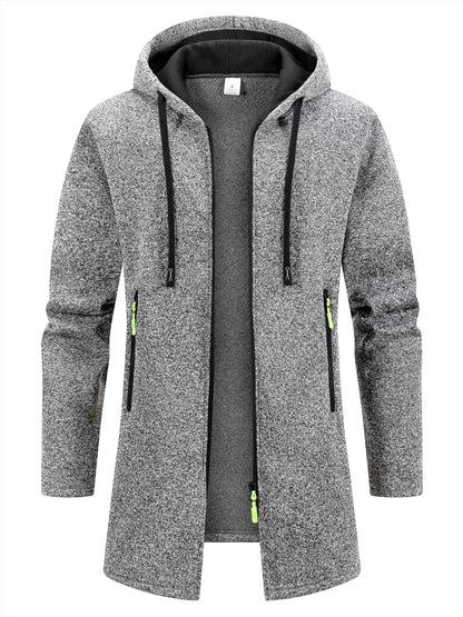 Men's Sweaters Coat Autumn Winter Warm Zipper Medium Long Cardigan Sweaters Man Casual Sweatshirts Sweatercoat Mens Clothes
