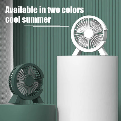 Compact and Portable USB Desk Fan Strong Airflow & Quiet Operation Mini Table Fan for Home Office Bedroom Table Student Dormitor