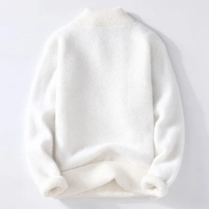 Sweaters men 2024 winter korean style mens warm sweater V-neck men sweaters autumn Men's wool pullovers men full size M-XXXL