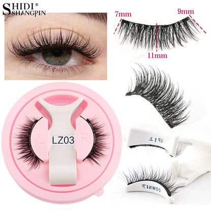 Reusable Magnetic Lashes Kit with Magnetic Tweezers Natural Look Faux Mink Lashes Easy Apply Magnetic Eyelashes for Eye Makeup