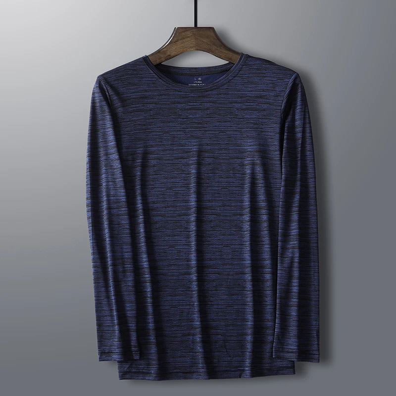 Good Quality 6XL 7XL 8XL T-Shirts Men Plus Size Long Sleeve Tshirt Male Tee Shirt Autumn Hiking Camping Tops Oversized Clothes