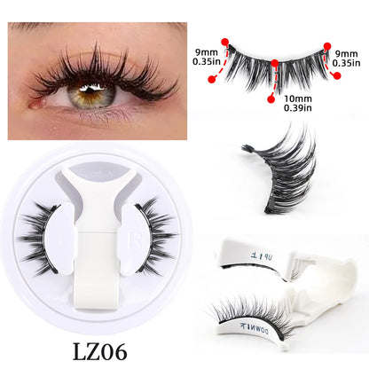 Reusable Magnetic Lashes Kit with Magnetic Tweezers Natural Look Faux Mink Lashes Easy Apply Magnetic Eyelashes for Eye Makeup