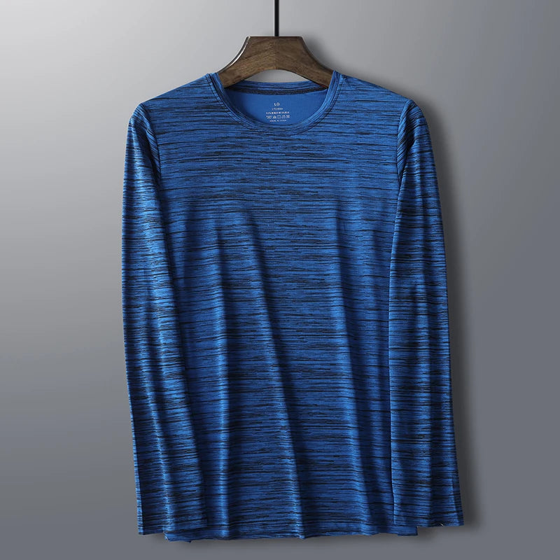 Good Quality 6XL 7XL 8XL T-Shirts Men Plus Size Long Sleeve Tshirt Male Tee Shirt Autumn Hiking Camping Tops Oversized Clothes