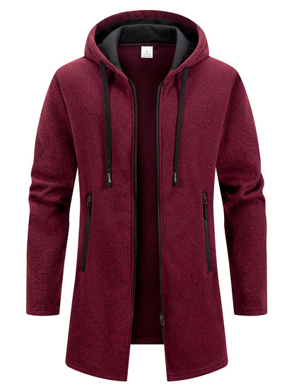 Men's Sweaters Coat Autumn Winter Warm Zipper Medium Long Cardigan Sweaters Man Casual Sweatshirts Sweatercoat Mens Clothes