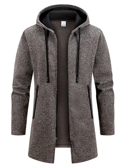 Men's Sweaters Coat Autumn Winter Warm Zipper Medium Long Cardigan Sweaters Man Casual Sweatshirts Sweatercoat Mens Clothes