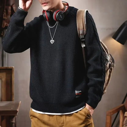 Knitted Sweaters for Men Autumnr and Winter New In Knitwear Loose Fit Pullover Man Clothing Deals 2024 Y2k Harajuku Sweatshirt