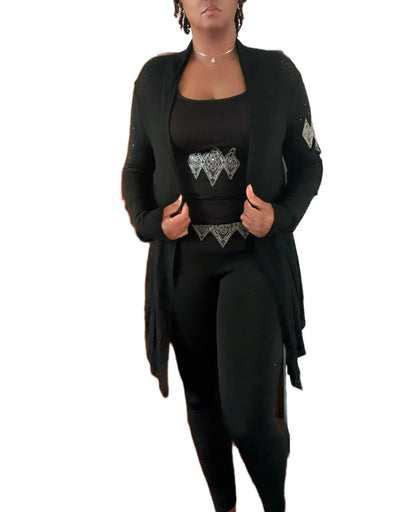 Tall ladies ‘On The Go’ 3 Piece Babydoll & Bralette Cardigan Collection