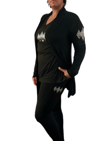 A Diamond’s Collection Tall Ladies ‘On the Go’ 3-Piece Babydoll Cardigan Collection