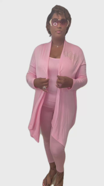 A Diamond’s Collection – Tall Ladies ‘On the Go’ 3 Piece Cardigan Set