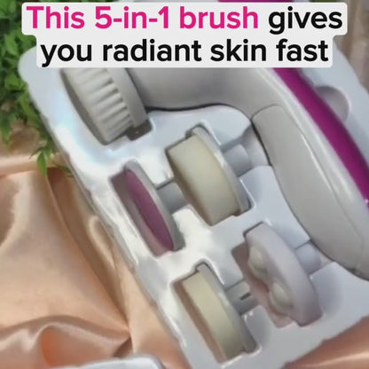 5 in 1 Electric Facial Cleansing Brush Set