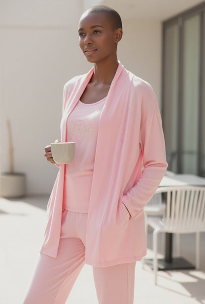 A Diamonds Collection Baby Doll Woman pocketed Cardigan with sparkle