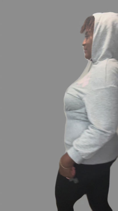 Elongated Sweatshirt Hoodie Pink Collection